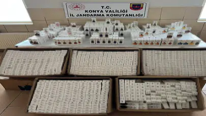 Konya’da jandarmadan kaçak parfüm operasyonu: 2 bin 500 adet ele geçirildi