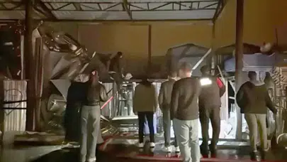 Konya'da sobadan sıçrayan kıvılcım felakete yol açtı: İş yeri yandı