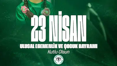 Konyaspor'dan 23 Nisan mesajı
