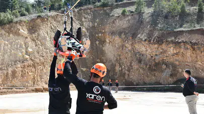 Dakikalar içinde hayat kurtarıldı! Konya'da nefes kesen tatbikat