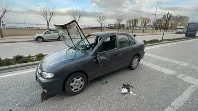 Karaman’da dehşet anları! Otomobil takla atarak durabildi