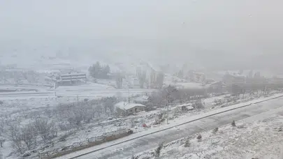 Konya'da kış geri döndü! O ilçe beyaza büründü