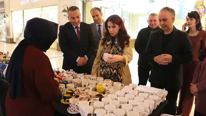 Konya'da 'El Emeği Göz Nuru' eserlere yoğun ilgi
