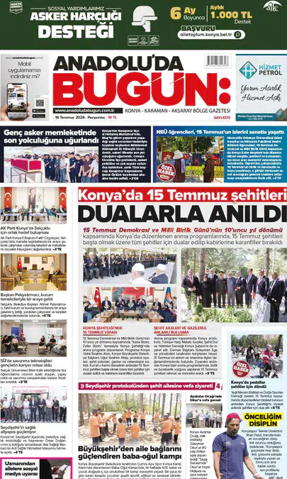 16 Temmuz 2026