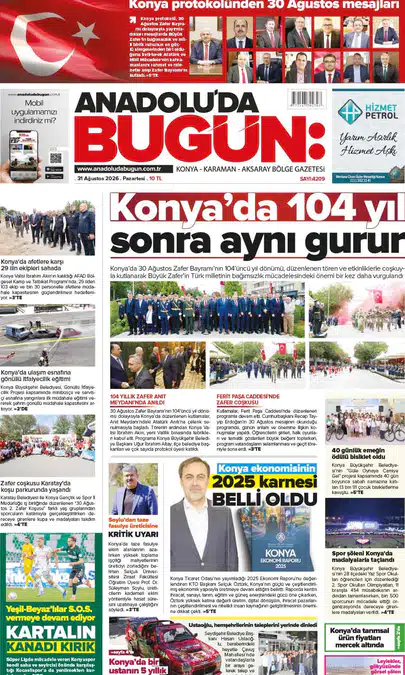 31 Ağustos 2026