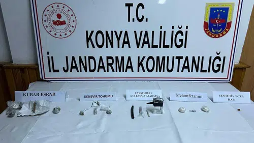 Konya Ereğli’de uyuşturucu baskını! Zehir taciri jandarmadan kaçamadı