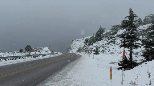 Konya’da yoğun kar yeniden başladı!  Yollarda son durum nasıl?