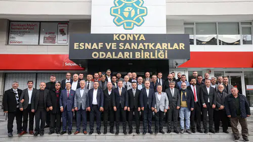Konya esnafı için kritik görüşme! Konya esnafı şehrimizin ahlakıdır
