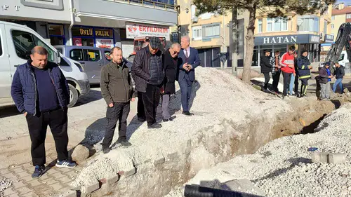 Konya'nın bir ilçesinde daha içme suyu hattı yenileniyor