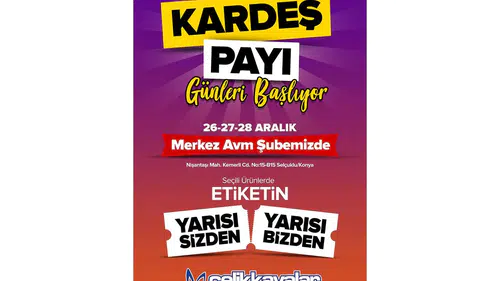 Çelikkayalar’dan büyük indirim: Kardeş Payı Günleri başlıyor
