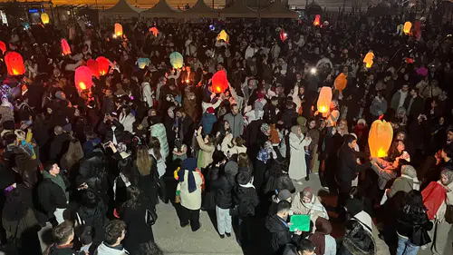 Selçuk Üniversitesi’nde Fener Alayı ve Şivlilik etkinliği renkli görüntülere sahne oldu