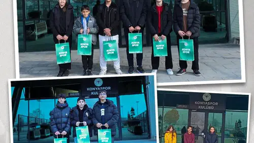 Konyaspor çocukları hediyelerle sevindirdi