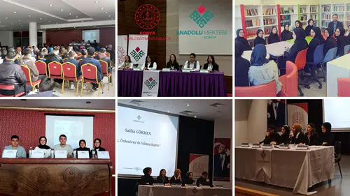 Konya’da Anadolu Mektebi hareketliliği: Öğrenciler kürsüye çıktı