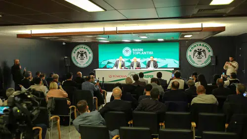 Konyaspor Başkanı Ömer Atiker'in basın buluşmasından yansıyanlar ve Çağdaş Atan