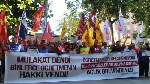 Konya'da öğretmenlerden sert tepki! "Haklar iade edilsin"