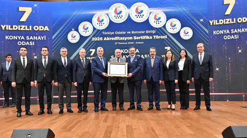 Konya Sanayi Odası Türkiye'de bir ilki başardı! Bu unvanı alan tek oda oldu