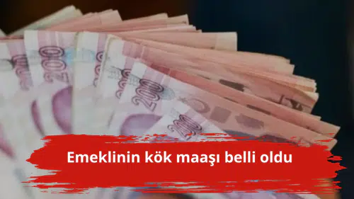 Emeklinin kök maaşı belli oldu