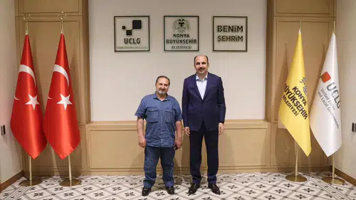 Eski Konya Vekili, Başkan Altay’ı tebrik etti
