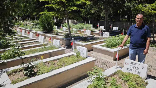 Konya'da duygulandıran anlar! Şehidin mezarı 68 yıl sonra bulundu