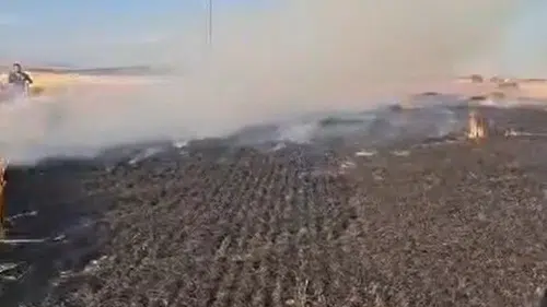 Konya’da çiftçinin bir yıllık emeği kül oldu!