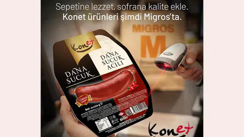 Konet Sucukları Migros raflarında! Yeni ürünler de geliyor