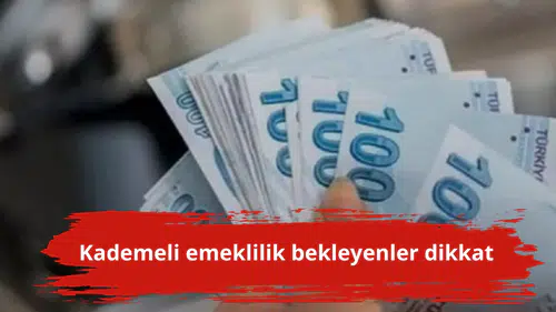 Kademeli emeklilik bekleyenler dikkat