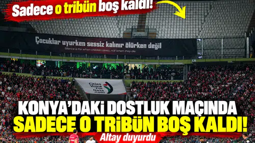 Konya’daki dostluk maçında sadece o tribün boş kaldı! Altay duyurdu