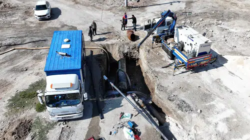 Konya’da o bölgede altyapı yenilendi! 90 metrelik hat değiştirildi