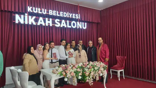 Kulu'da 485 çift mutluluğa "evet" dedi
