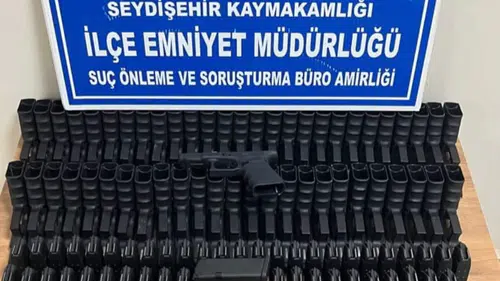 Konya'da valizlerden adeta cephanelik çıktı