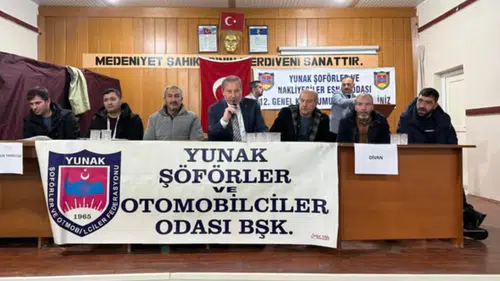 Yılmaz, dördüncü kez Yunak Şoförler Odası Başkanı oldu