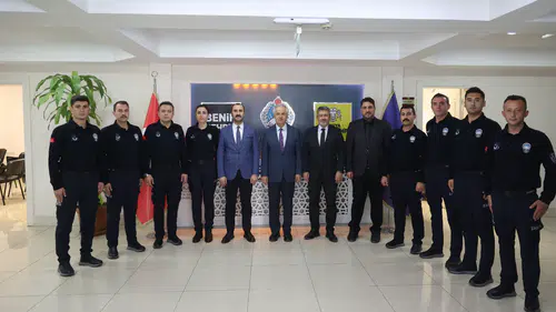 Konya Büyükşehir zabıta teşkilatında yeni dönem: 8 komiser göreve başladı