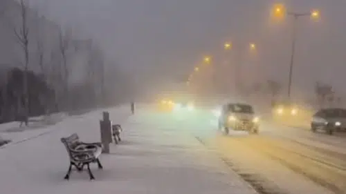 Konya merkezde kar yağışı başladı