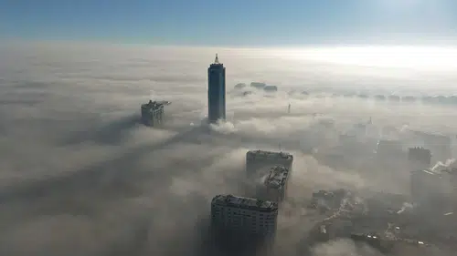 Şehir merkezi sisli! Konya görünmez şehir oldu
