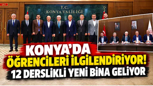 Konya’da öğrencileri ilgilendiriyor! 12 derslikli yeni bina geliyor