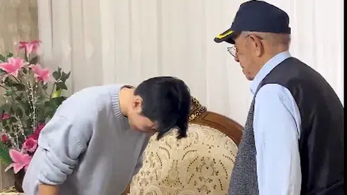 Konyasporlu oyuncunun, Güney Kore gazisi ile duygusal buluşması