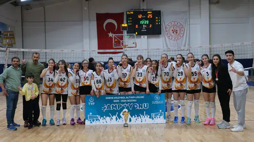 Konya Anka Spor, voleybolda namağlup şampiyon