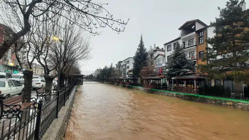 Konya'da Çarşamba Çayı’nda su seviyesi rekor kırdı