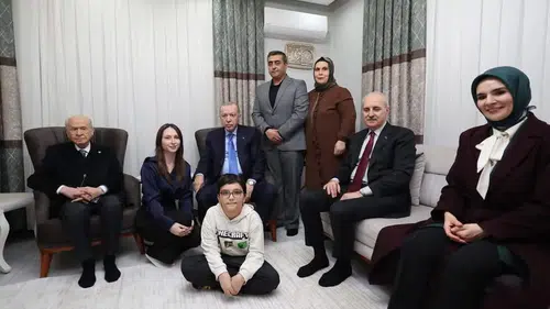 Erdoğan ve Bahçeli o eve konuk oldu!