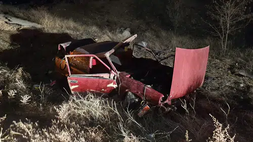 Konya'da direksiyon hâkimiyetini kaybeden sürücü araziye uçtu