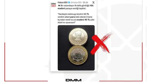 DMM’den madeni 10 TL açıklaması