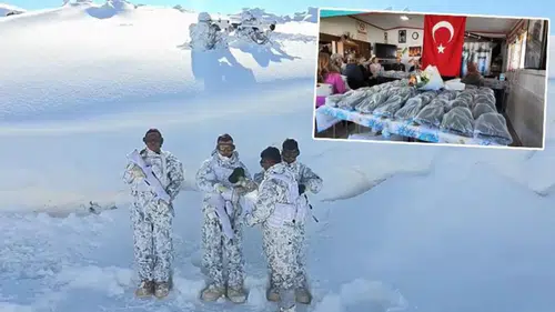 Hayırseverlerin ördüğü 200 bere, Mehmetçik’e teslim edildi