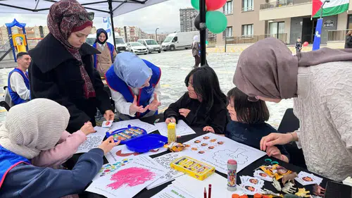 Konya’da dayanışma örneği! Filistinli çocuklar unutulmadı