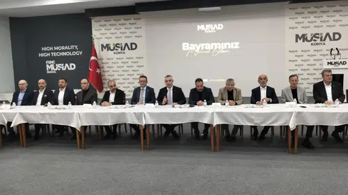 Konya iş dünyası bayramlaştı! Protokolden yoğun ilgi