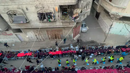 Kadir Gecesi Ribat’tan Gazze’de 50 bin kişilik dev iftar sofrası!