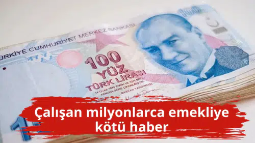 Çalışan milyonlarca emekliye kötü haber