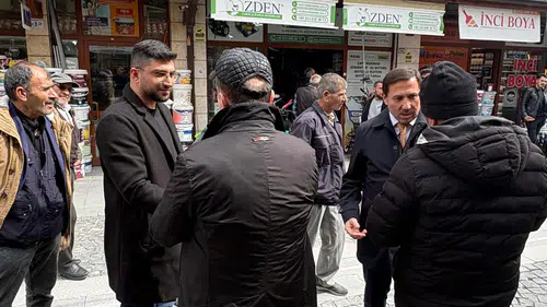 Konyalı Vekil ve belediye başkanı birlikte çarşıya çıktı