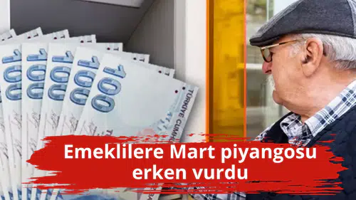 Emeklilere Mart piyangosu erken vurdu