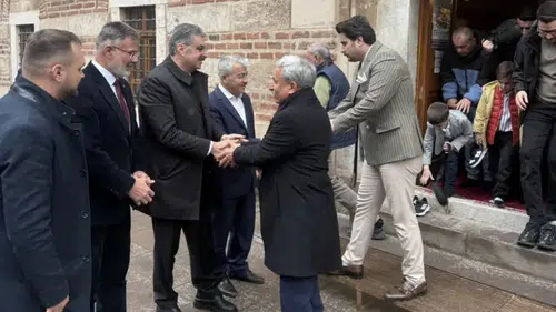 Konya Vekili Erdem, memleketinde bayramlaştı