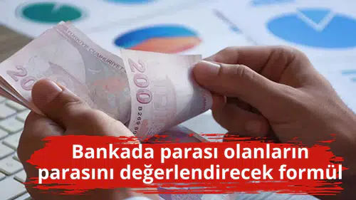 Bankada parası olanların parasını değerlendirecek formül
